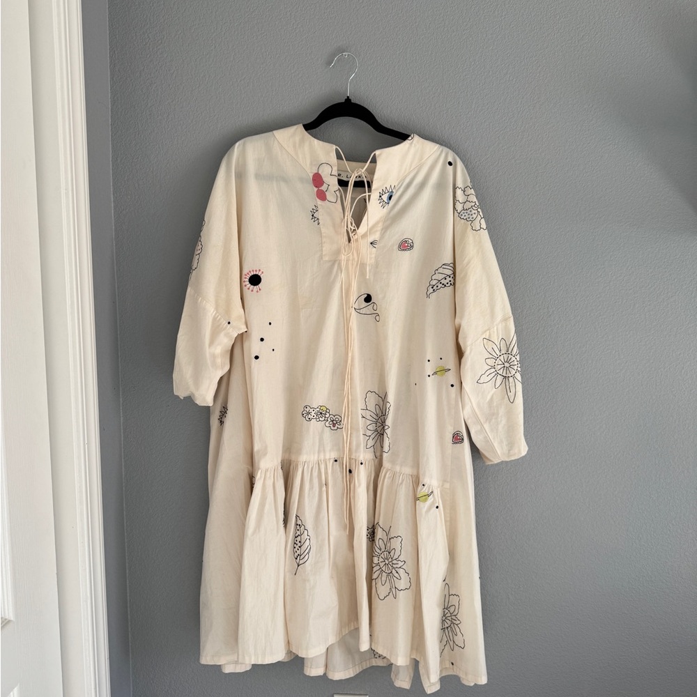 Mr. Larkin embroidered Nadine Dress